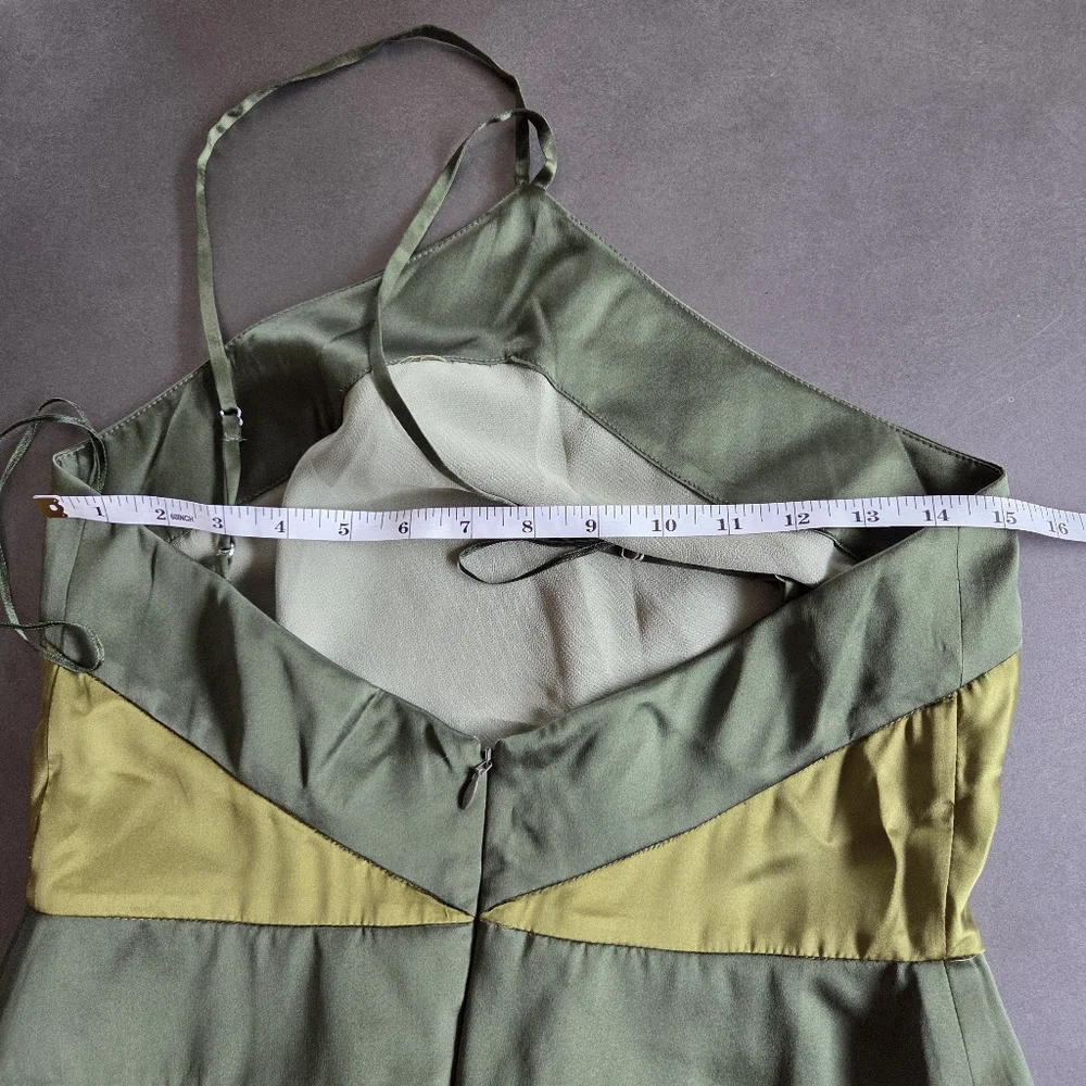 Reformation Jillian Silk Dress Size 6 NWT $350 Pear - Picture 11 of 13
